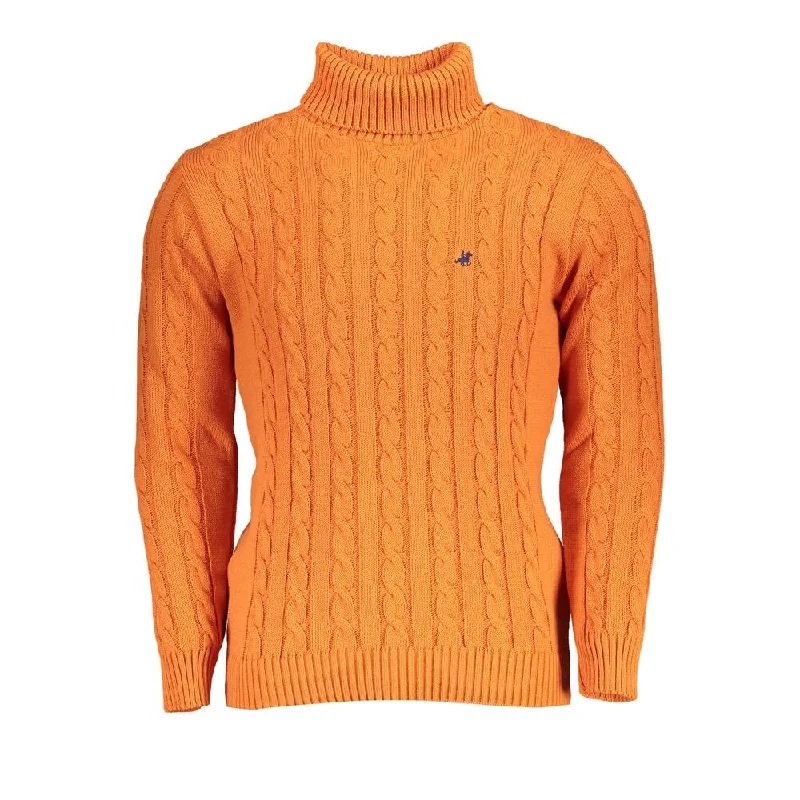 Breezy Outfits U.S. Grand Polo Elegant Turtleneck Twisted Neck Men's Sweater