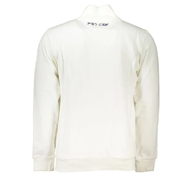 Design Must-have La Martina Elegant White Fleece Sweatshirt - Regular Men's Fit