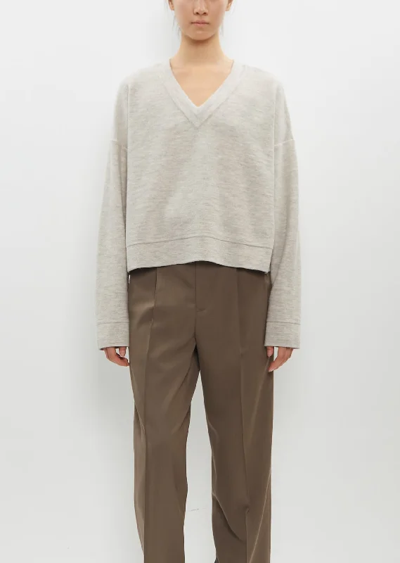 Comfortable Jackets Wide V Neck — Carrara