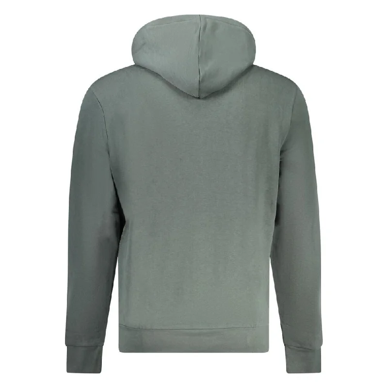 French Style Napapijri Green Cotton Men's Sweater