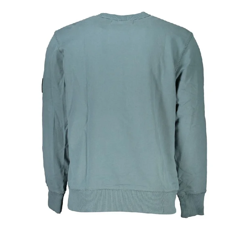 Cozy Chic Wear Calvin Klein Eco-Conscious Green Crew Neck Men's Sweatshirt