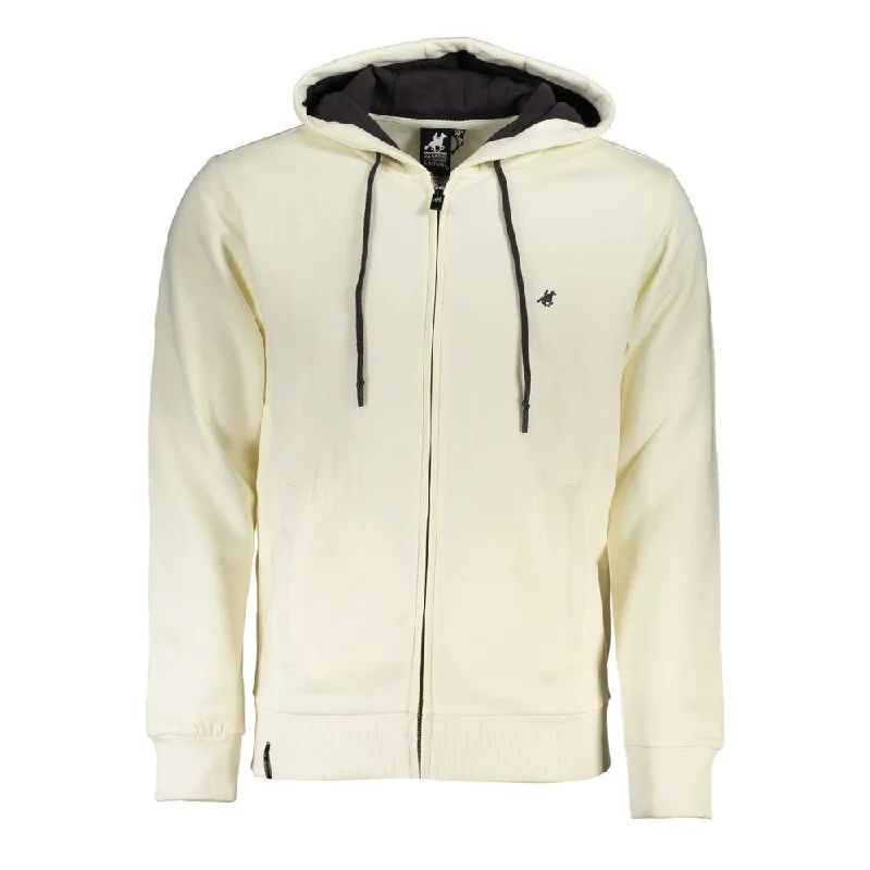 Low-key Luxury U.S. Grand Polo Elite White Hooded Men's Sweatshirt
