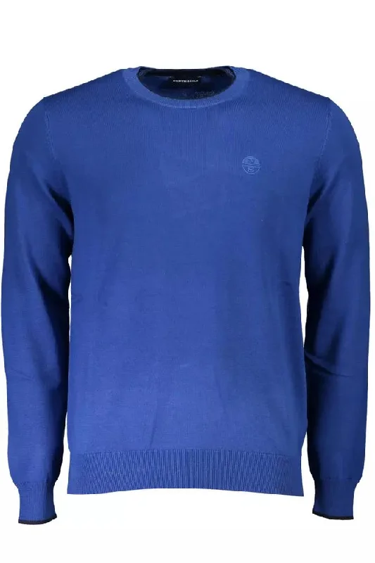 Warm Atmosphere North Sails Blue Cotton Men Men's Sweater