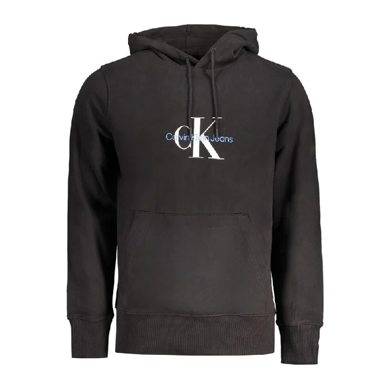 Printed Patterns Calvin Klein Black Cotton Men's Sweater
