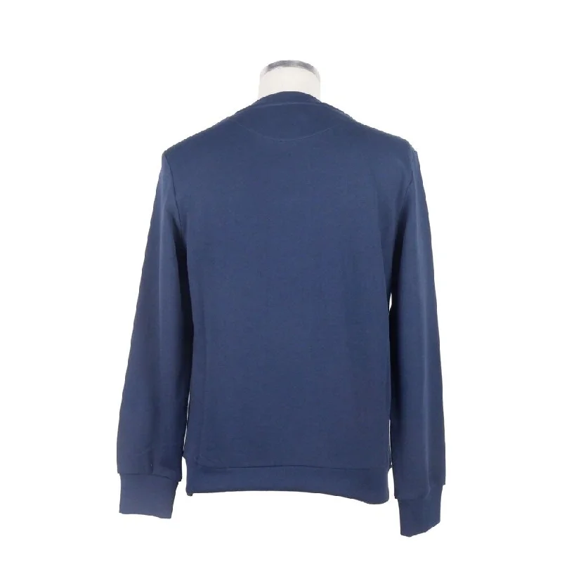 High-end Fashion Bikkembergs Blue Cotton Men Men's Sweater