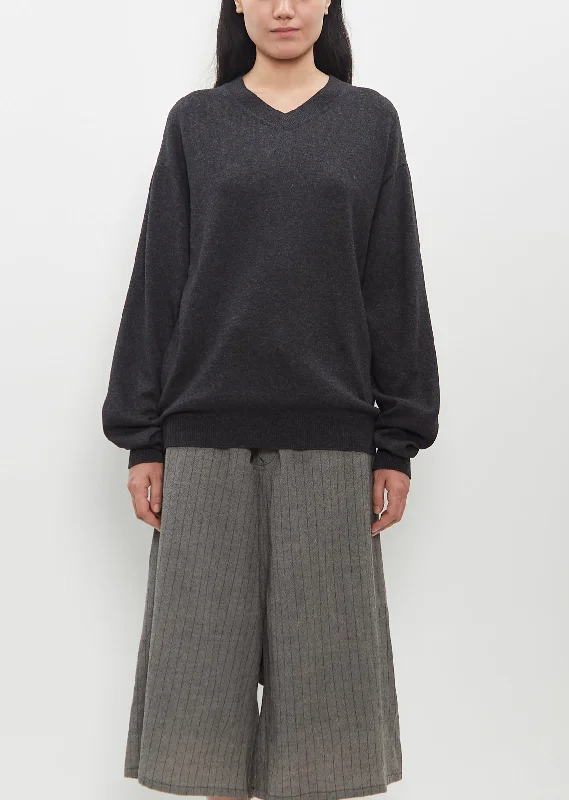 Comfortable Series Intarsia V-Neck Pullover