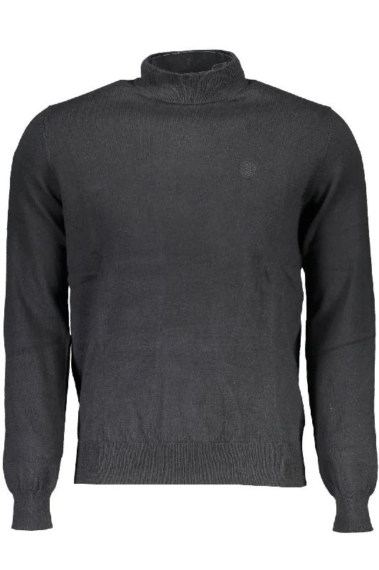 Minimal Style North Sails Black Cotton Men Men's Sweater