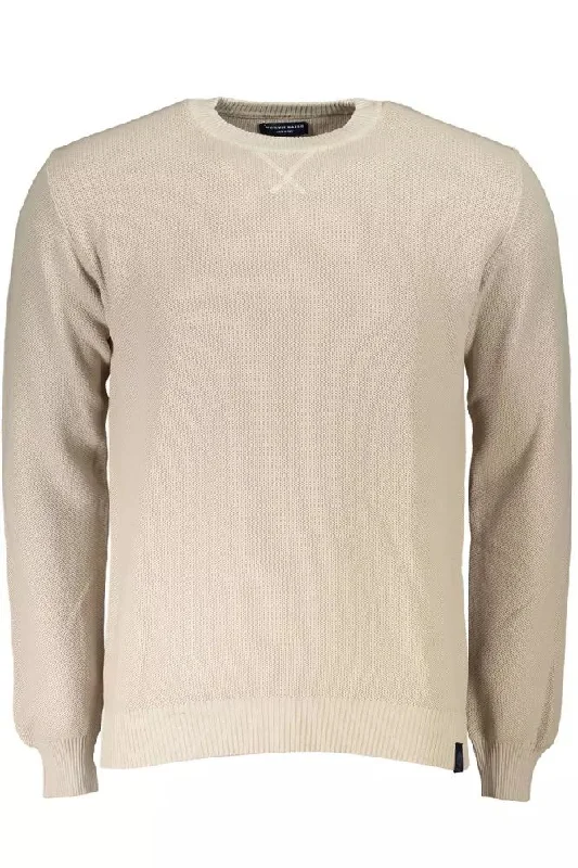 Luxury And Elegant North Sails Beige Cotton Men Men's Sweater