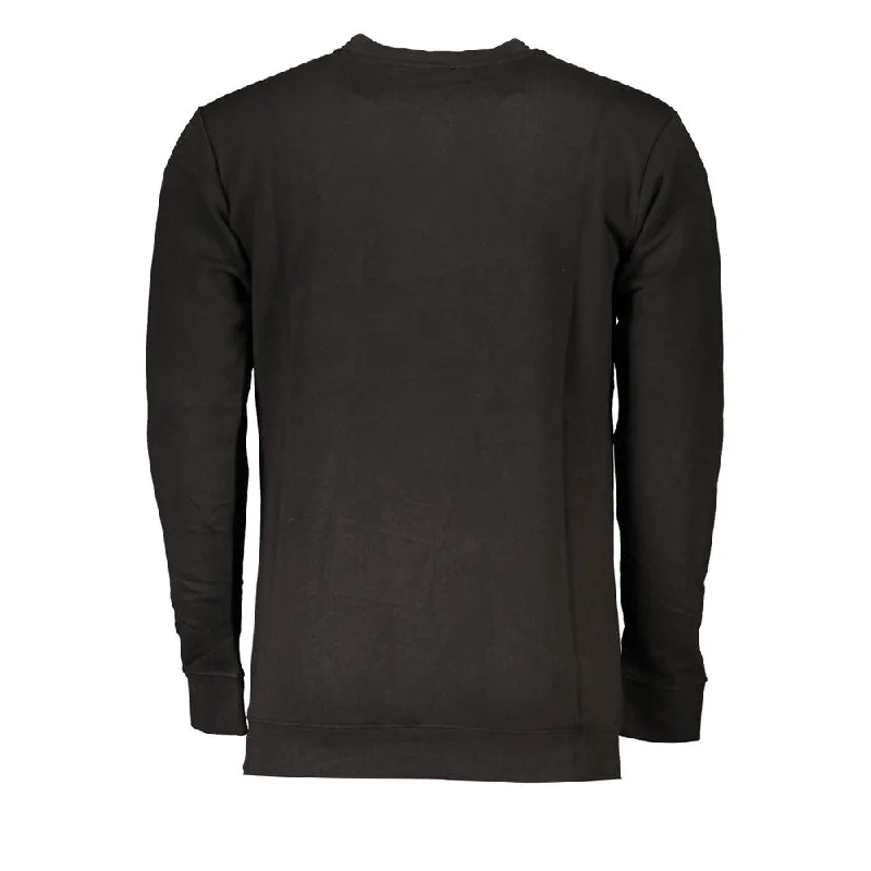 Sporty Wear Cavalli Class Black Cotton Men's Sweater