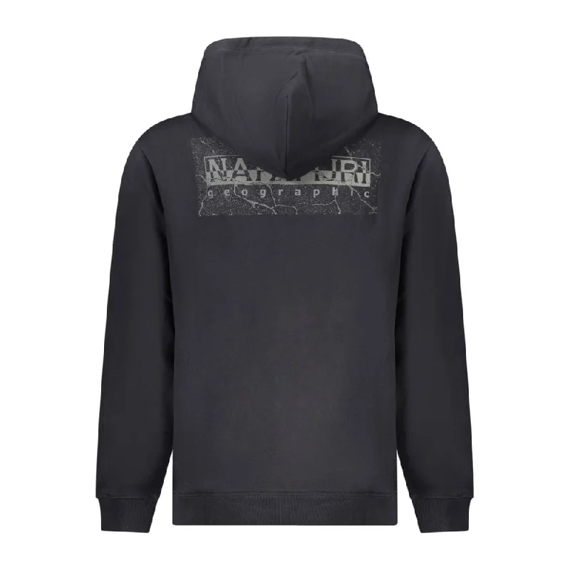 Cozy Fitting Napapijri Black Cotton Men's Sweater
