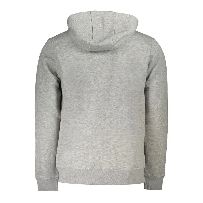 Free Design Norway 1963 Gray Cotton Men Sweater with Men's Hood