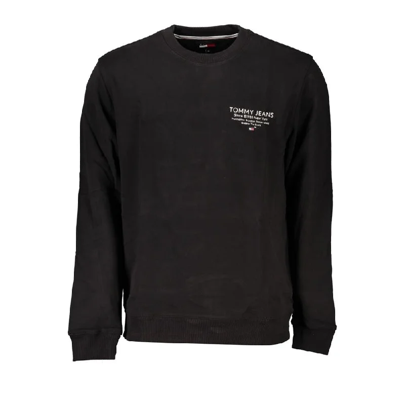Comfortable And Simple Tommy Hilfiger Sleek Organic Cotton Crew Neck Men's Sweatshirt