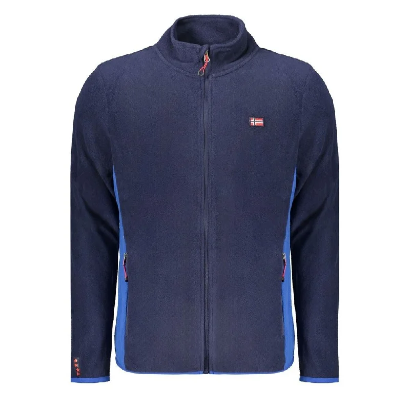 Cozy Fashions Norway 1963 Blue Polyester Men Men's Sweater
