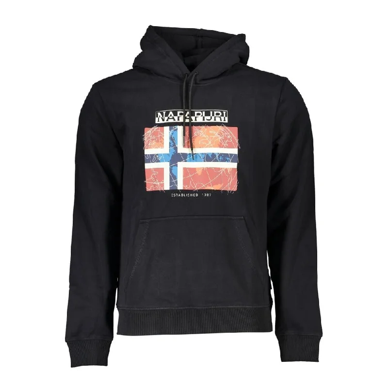 Timeless Style Napapijri Black Cotton Men Men's Sweater