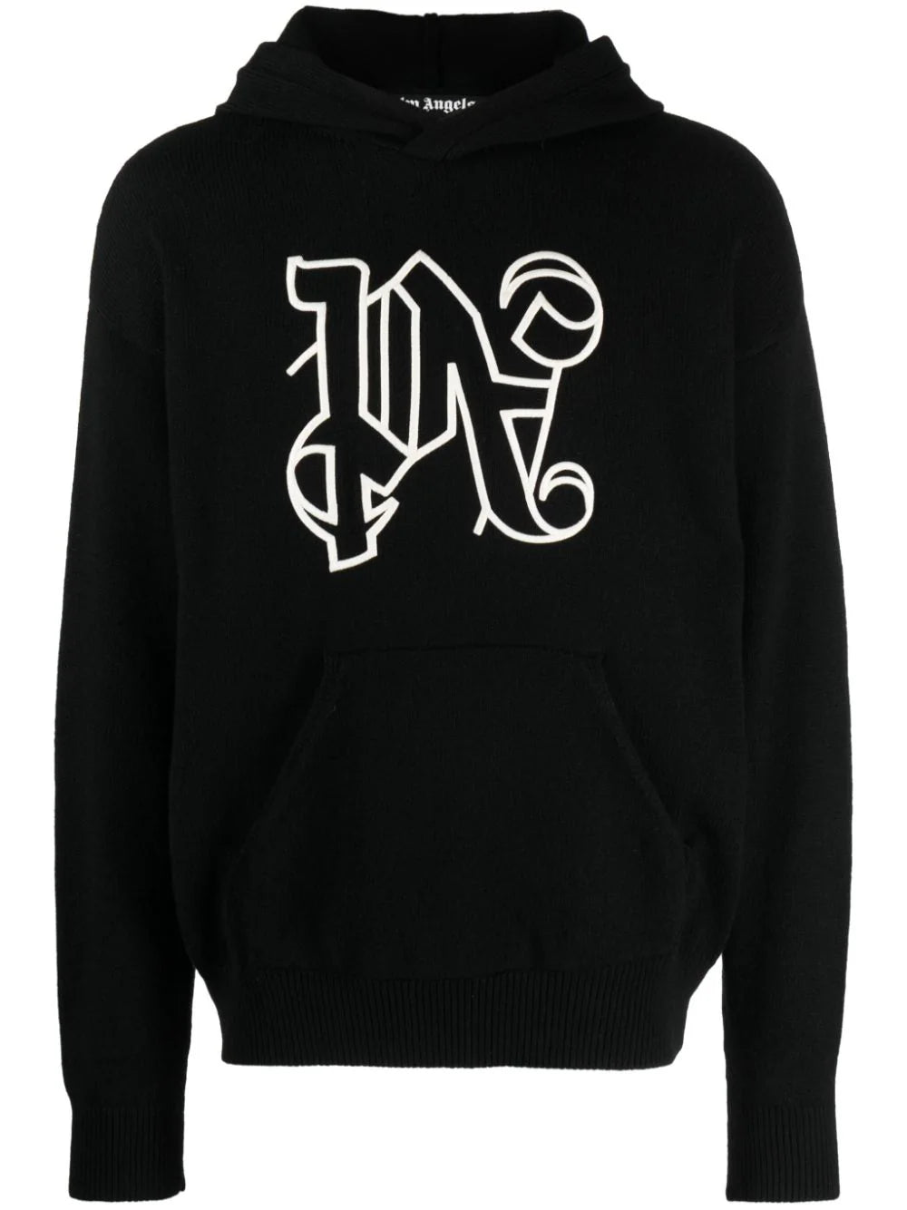 Comfortable Lifestyle Monogram-Embroidered Knitted Hoodie