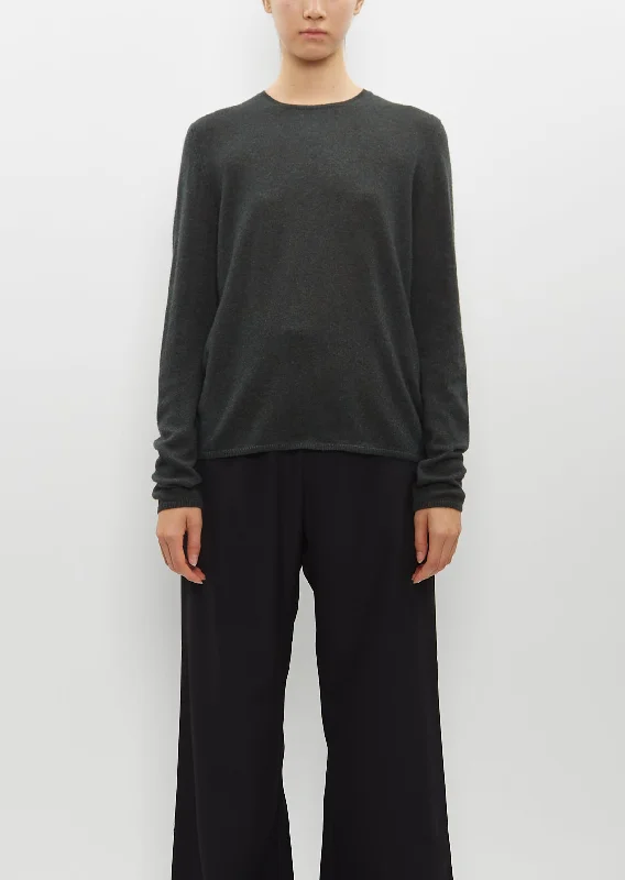 All-Day Style Silk Cashmere and Alpaca Knit — Forest