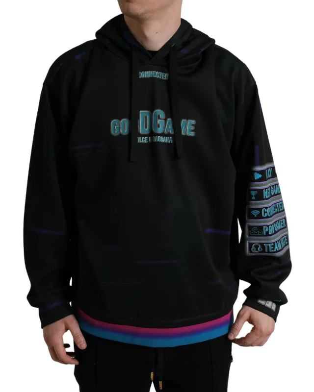 Sweet Style Dolce & Gabbana  Go DG Game Hoodie for Men - Black