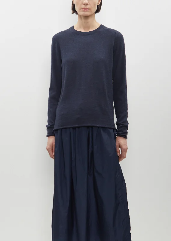 Cute Style Refine Long Sleeve T-Shirt — French Navy