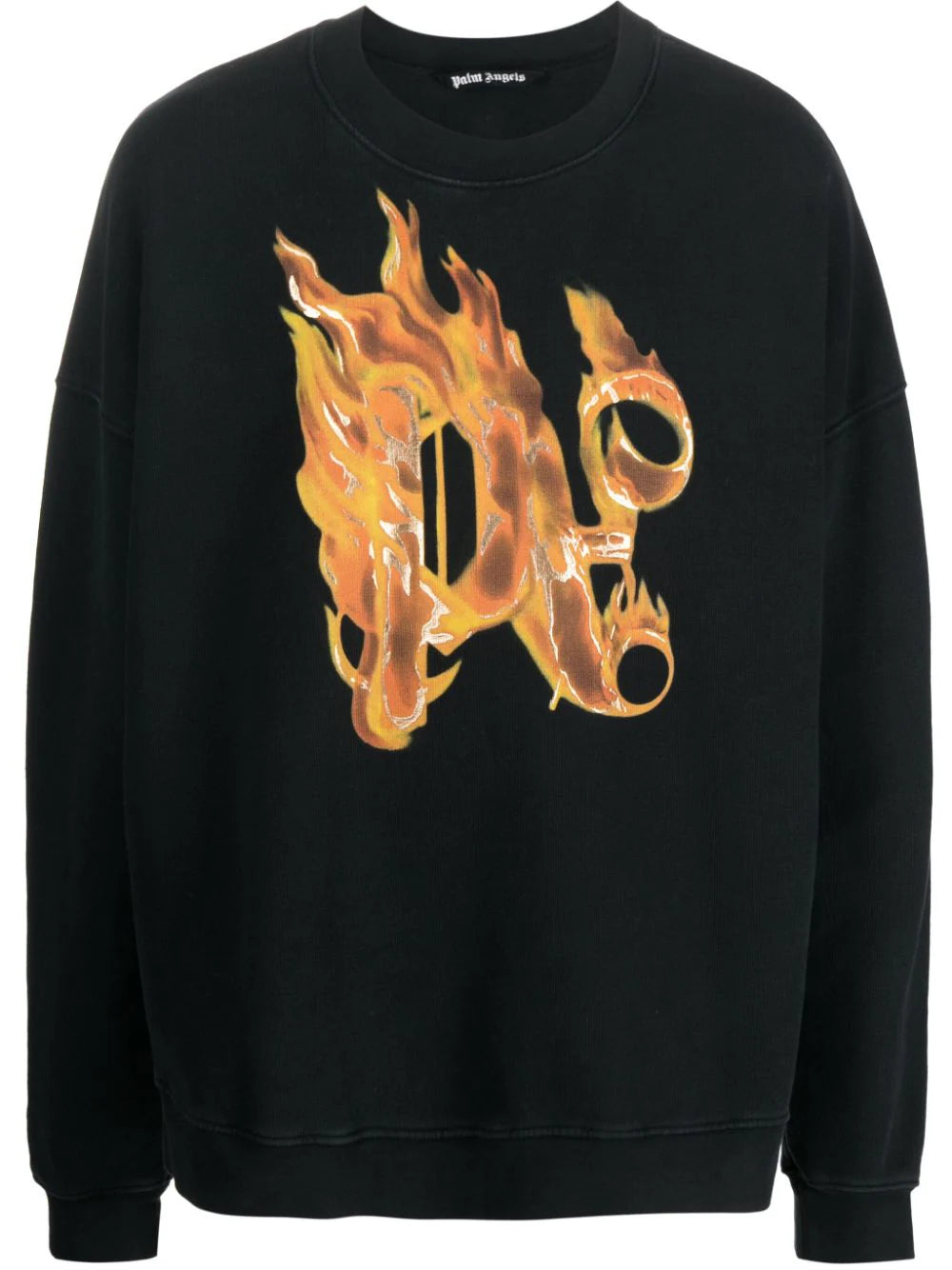 Comfortable Lounge Wear Burning Monogram-Print Sweatshirt