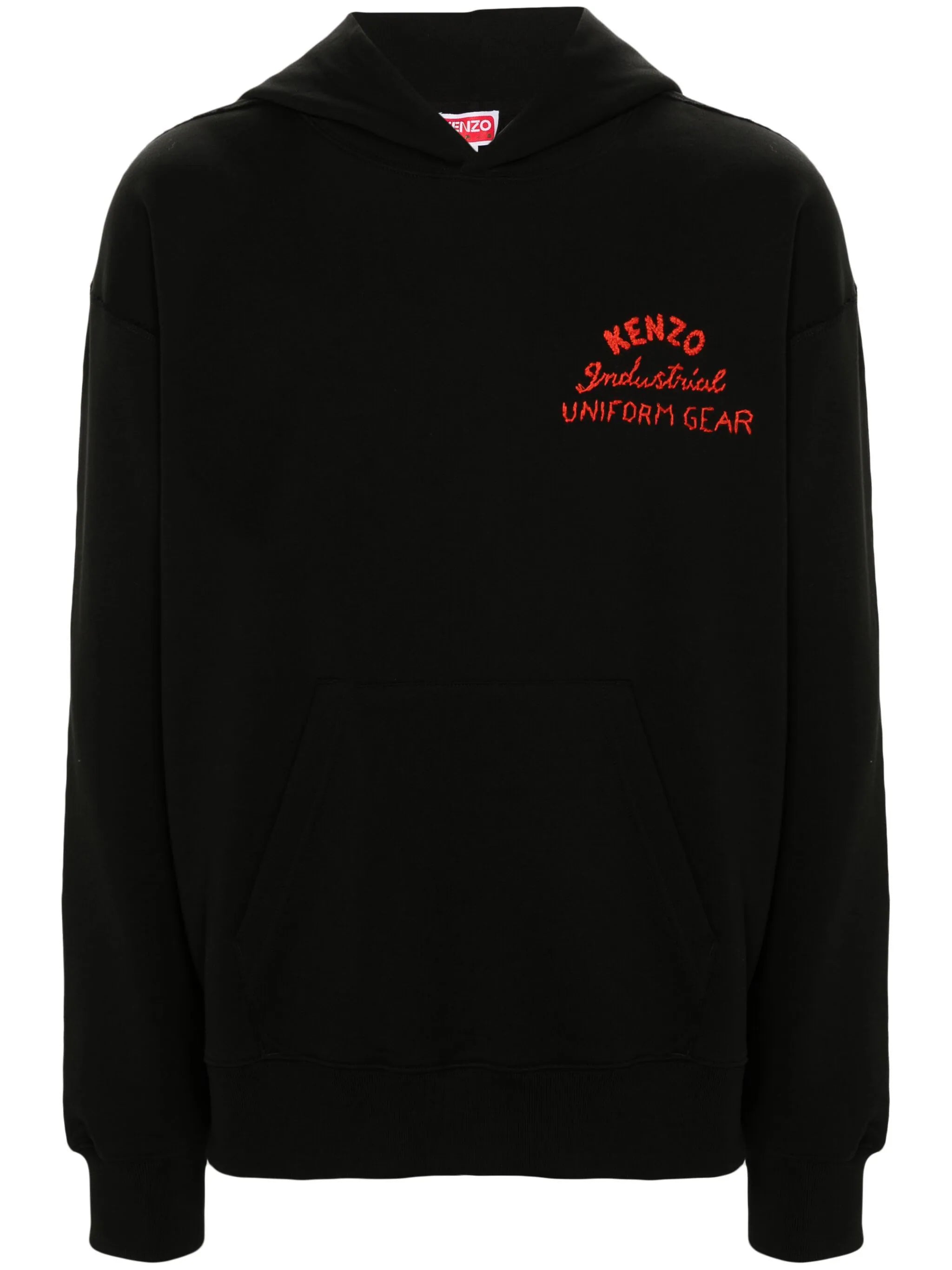 Relaxed Jackets Drawn Varsity Cotton Hoodie
