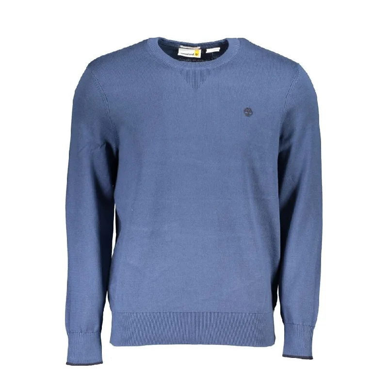 Layered Style Timberland Blue Cotton Men's Sweater