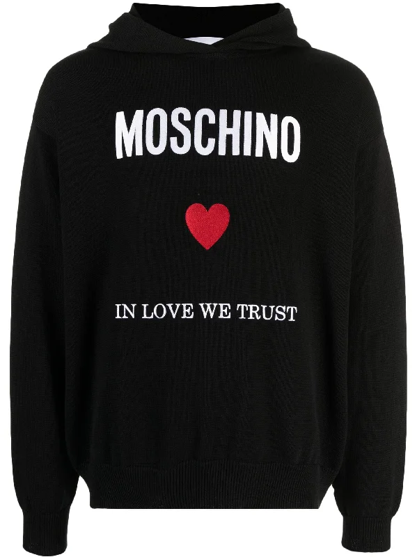 Feminine Charm Slogan-Print Cotton Hoodie