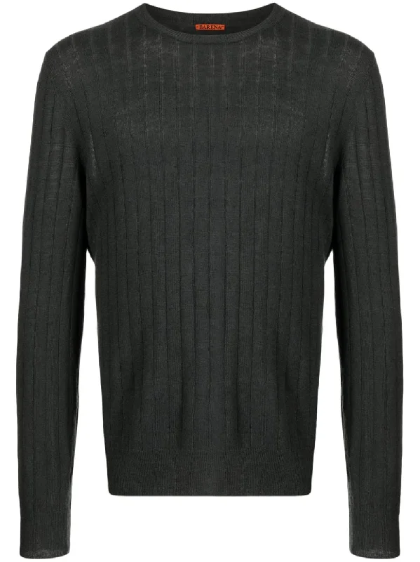 Warm Winter Series Ribbed-Knit Linen-Cotton Jumper