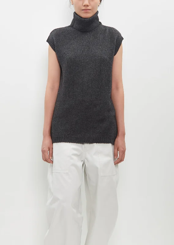 Personalized Design Mole Sweater Vest — Charcoal Melange