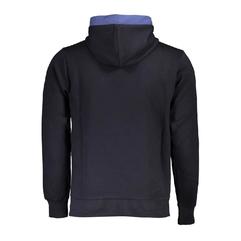 Comfortable And Versatile U.S. Grand Polo Classic Blue Contrast Hooded Men's Sweatshirt