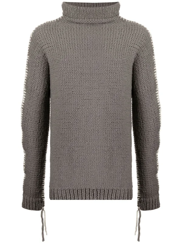 Comfortable Mind Whipstitch-Detail Merino Jumper