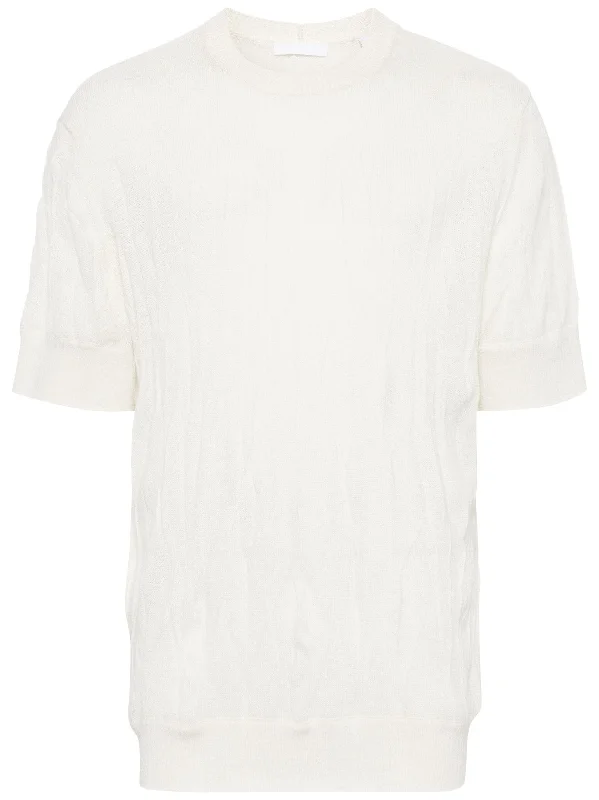 Simple Looks Crinkled Wool T-Shirt