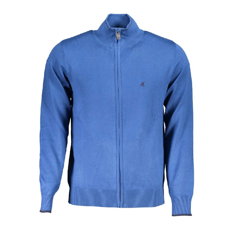 High Street Series U.S. Grand Polo Elegant Long Sleeve Zip Cardigan with Men's Embroidery High Street Series U.S. Grand Polo Elegant Long Sleeve Zip Cardigan with Men's Embroidery