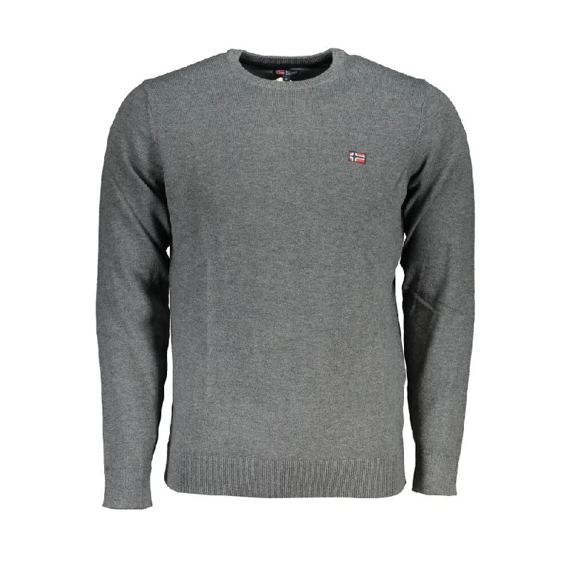 Light Fit Norway 1963 Gray Fabric Men's Sweater