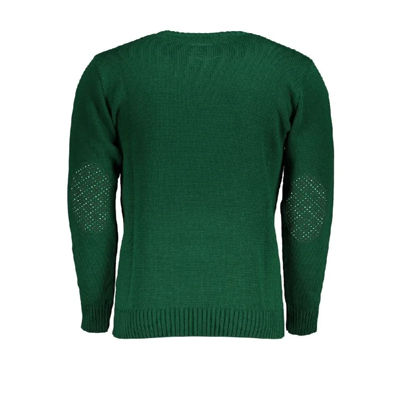 Elegant Design U.S. Grand Polo Green Fabric Men's Sweater