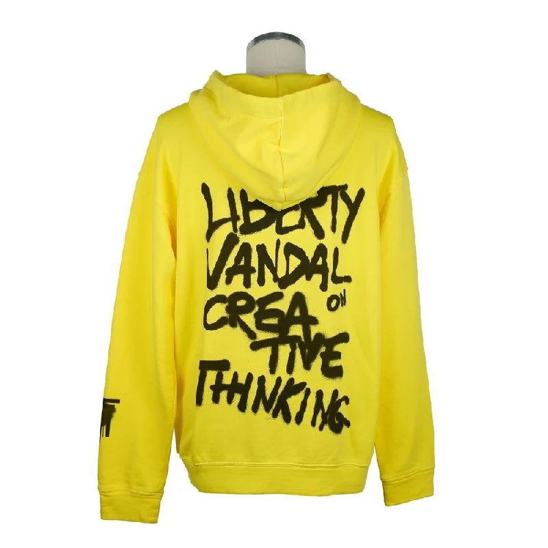 Cool Breeze At Night Diego Venturino Yellow Cotton Men Men's Sweater