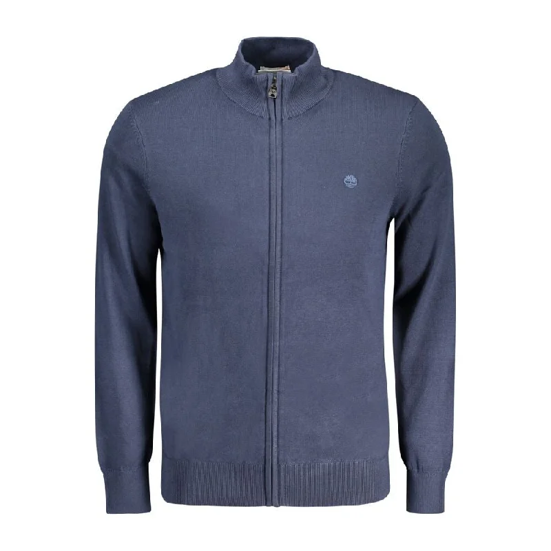 Layered Comfort Timberland Blue Cotton Men's Sweater