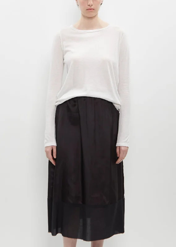 Fresh And Natural Cotton Wool Rib Mix Crew Neck Jumper Pullover
