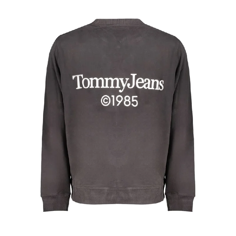 Exquisite Craftsmanship Tommy Hilfiger Black Cotton Men's Sweater