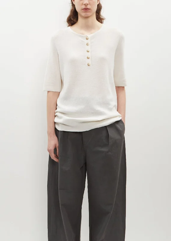 Energy Plan Rib Cotton-Linen Henley