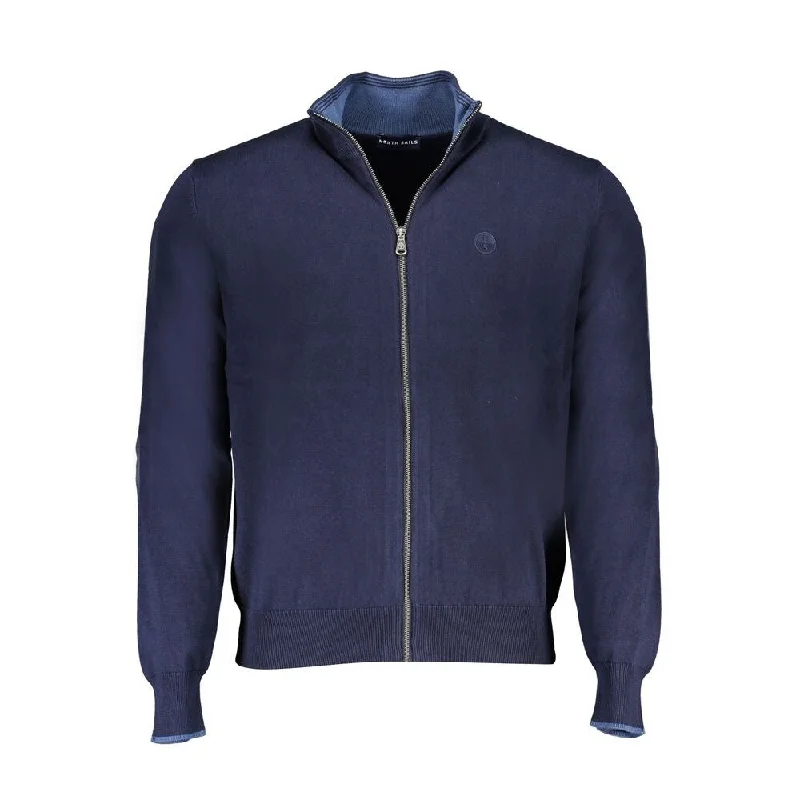 Elegant And Simple North Sails Blue Cotton Men's Sweater