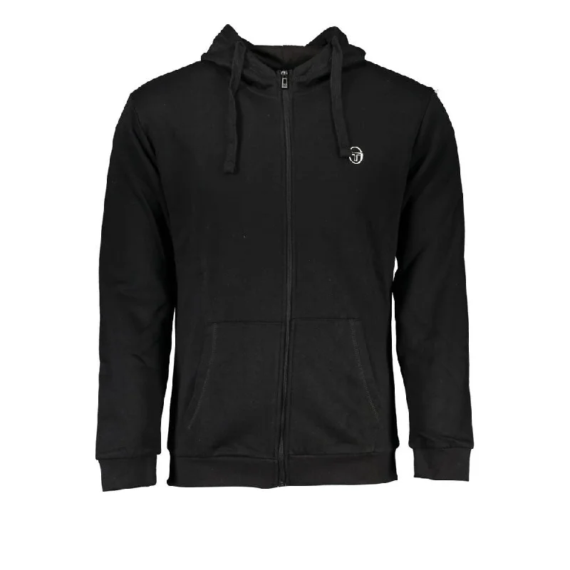 Fashionable Items Sergio Tacchini Black Cotton Men's Sweater
