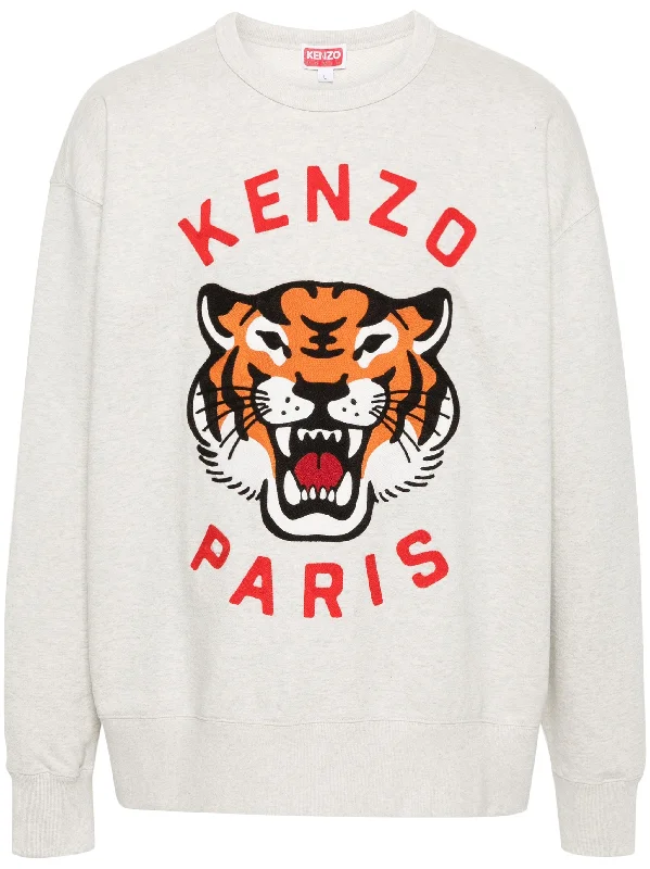Elegant Fit Lucky Tiger Cotton Sweatshirt