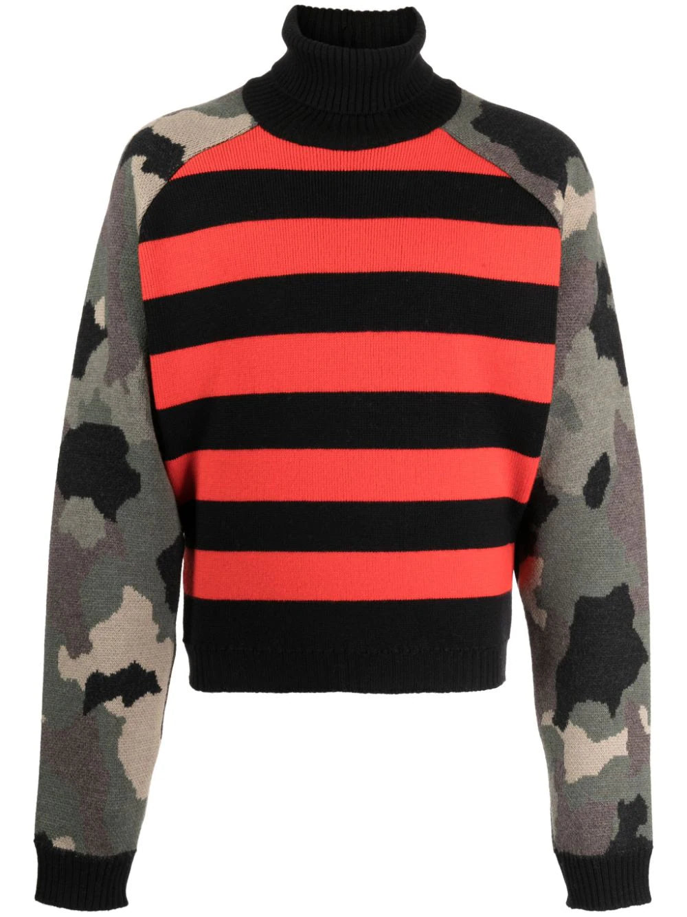 British Style Vesper Mix-Pattern Wool Jumper