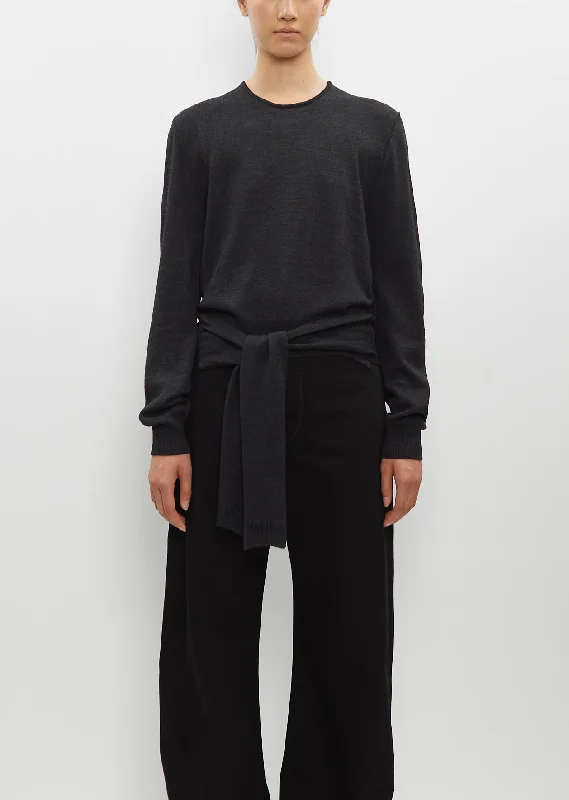 Advanced Customization Trompe L'oeil Crew Neck Jumper