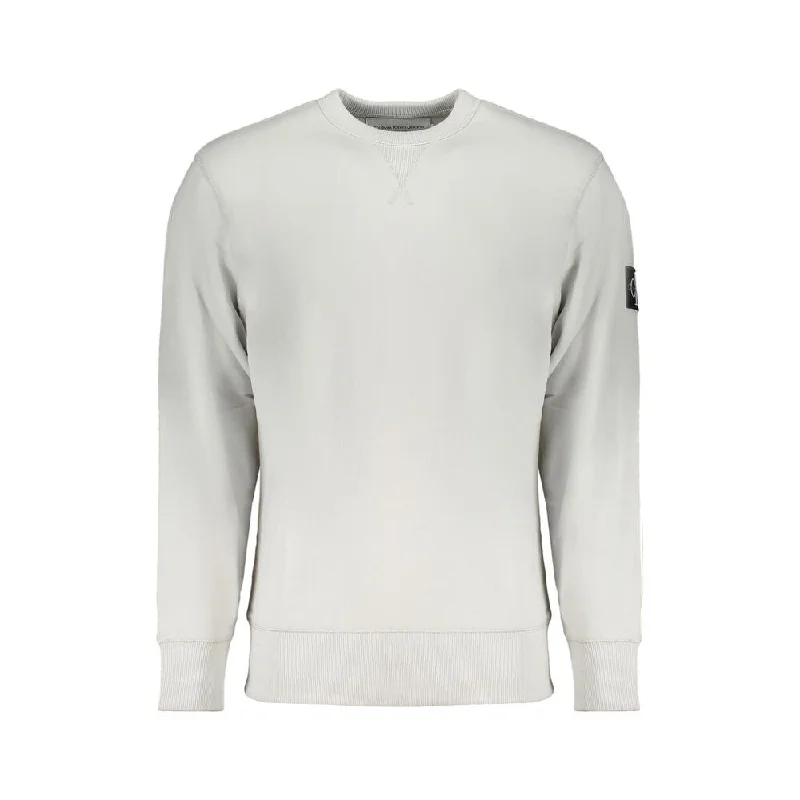 Personal Charm Calvin Klein Gray Cotton Men's Sweater