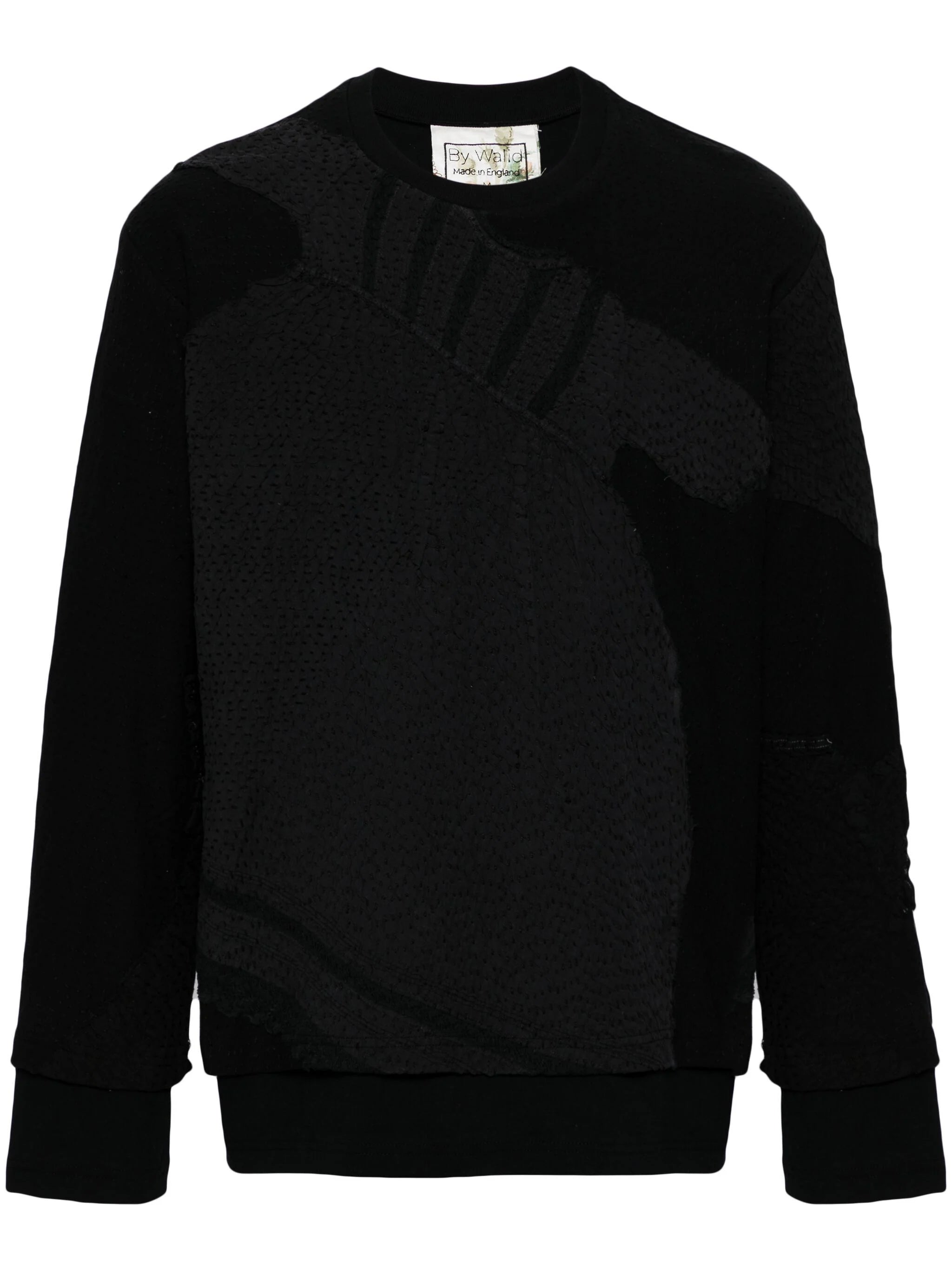 Unique Design Panelled Cotton Sweatshirt