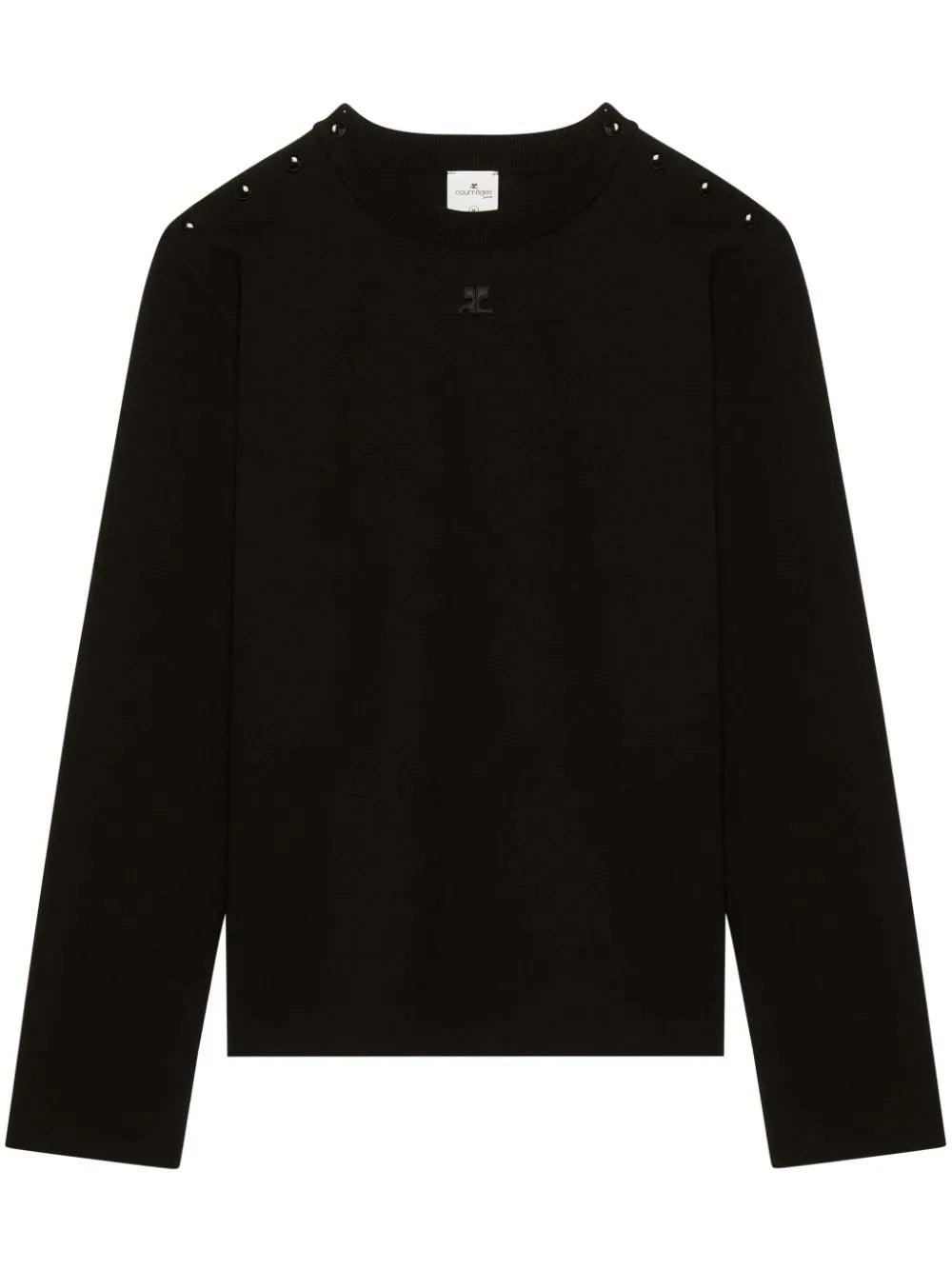 Casual Street Logo-Patch Buttoned Jumper