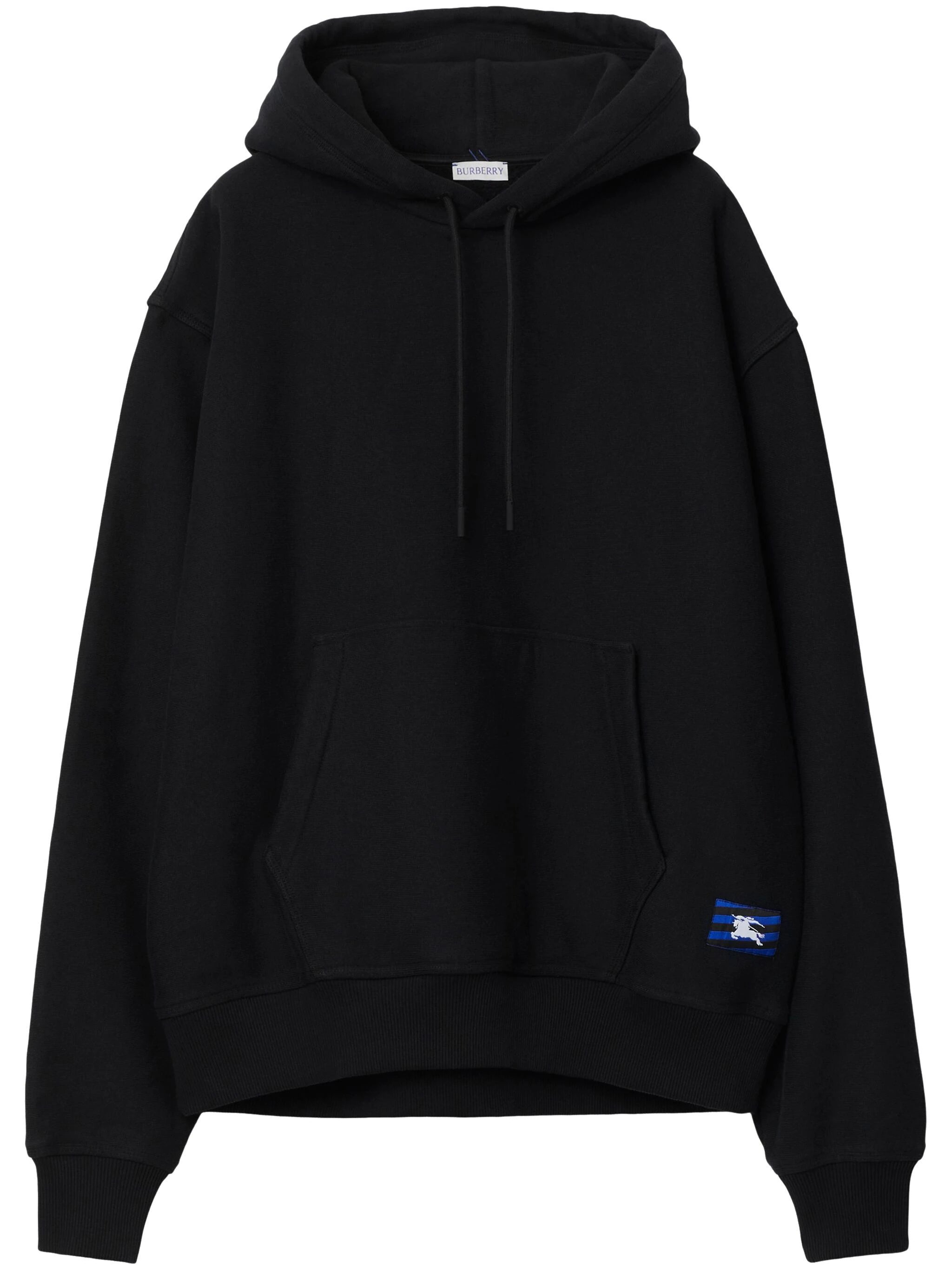 Cozy Lounge Wear Ekd-Appliqué Cotton Hoodie