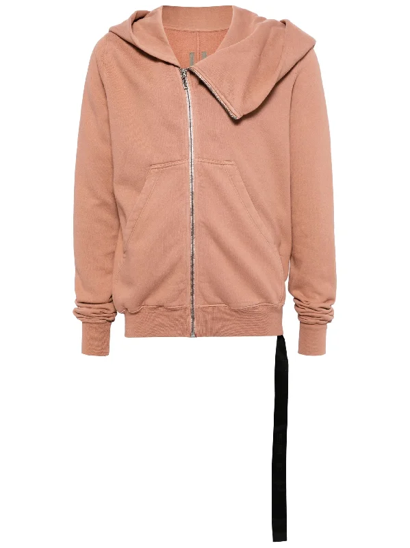 Light Layers Mountain Asymmetric Cotton Hoodie