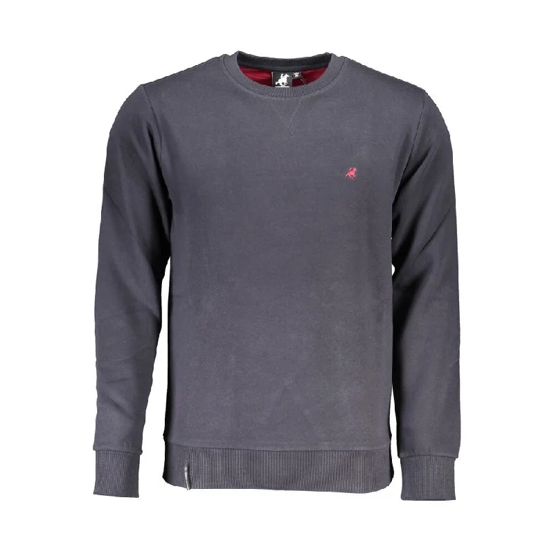 Lazy Home U.S. Grand Polo Blue Cotton Men's Sweater